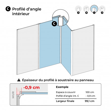 Profilé d'angle intérieur...